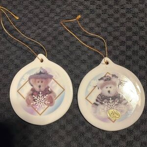 Pair of Boyd’s Bear Ornaments